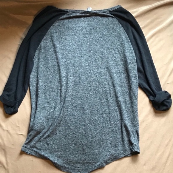 Heather Gray and Black • Jersey 1/2 Sleeves (XS/S) - Picture 3 of 4